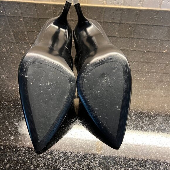 Massimo Dutti leather black heels, New - Picture 5 of 5